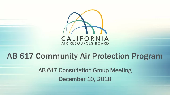 ab 617 community air protection program