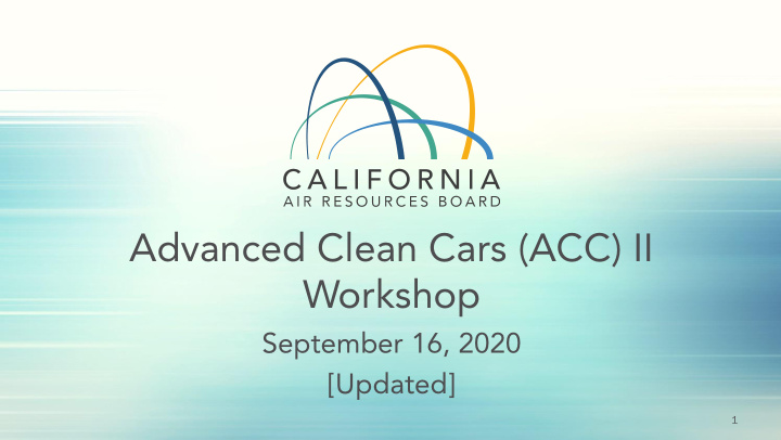 advanced clean cars acc ii workshop