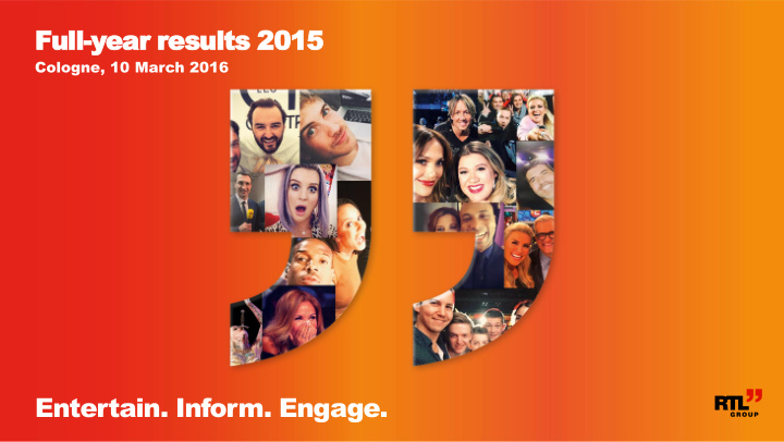 full year results 2015