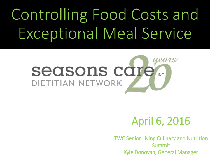 controlling food costs and
