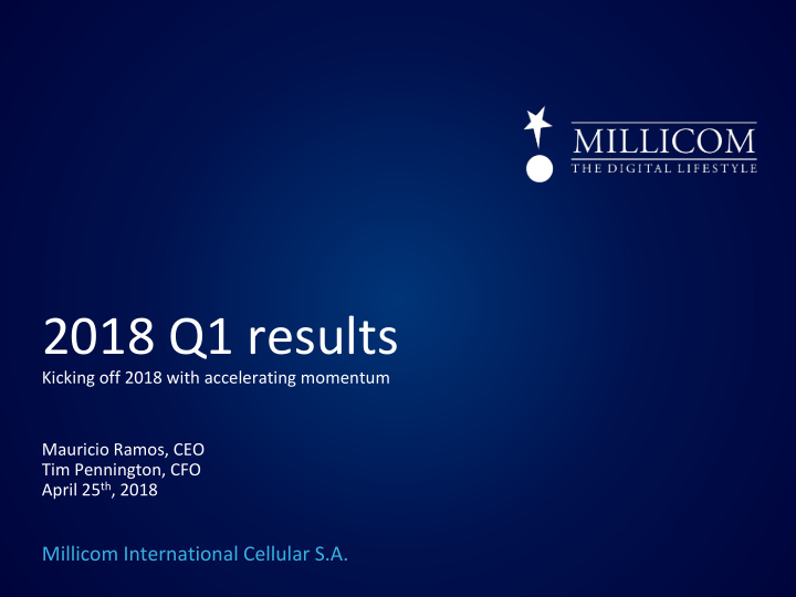 2018 q1 results