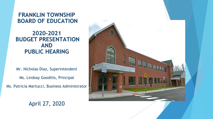 franklin township board of education 2020 2021 budget