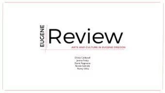 Olivia Caldwell  Jenna Foley  Dorie Pagnano  Nicole Salcido  Romy Witz  BACKGROUND  SITUATION