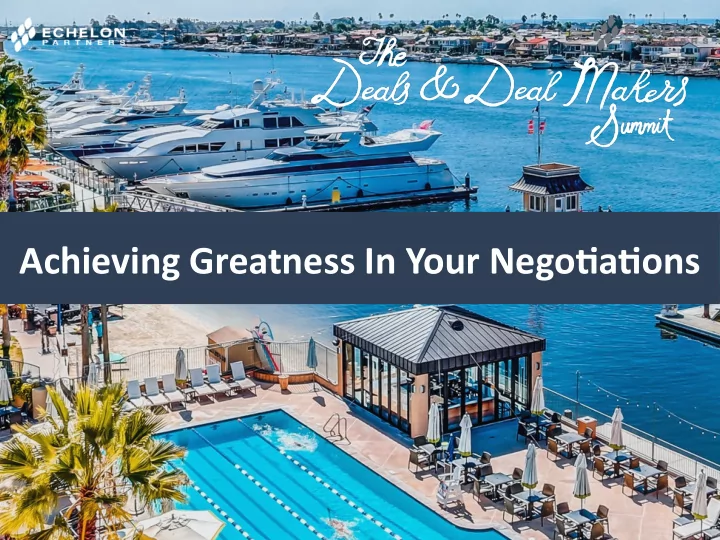 achieving greatness in your negotatons