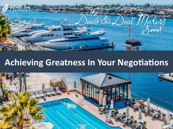 Achieving Greatness In Your Negotatons  1  Confdentil ind Proprietiry-Diti Miy Not be Published,