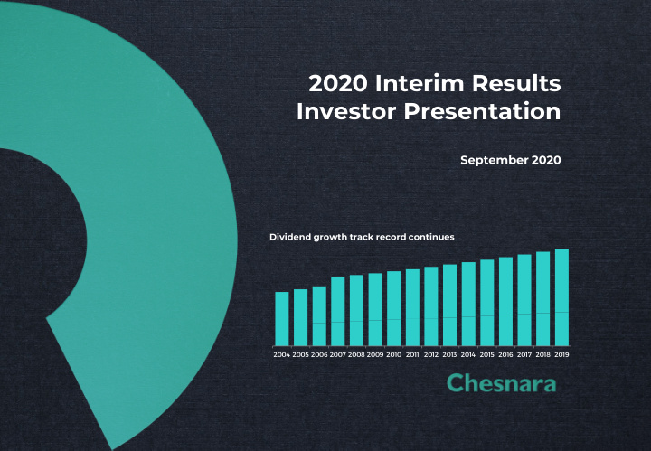 2020 interim results investor presentation