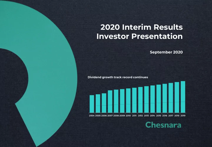 2020 interim results investor presentation