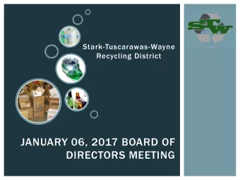 DIRECTORS MEETING  ROLL CALL  APPROVE JANUARY 06, 2017  BOARD OF DIRECTORS  MEETING AGENDA  APPROVE