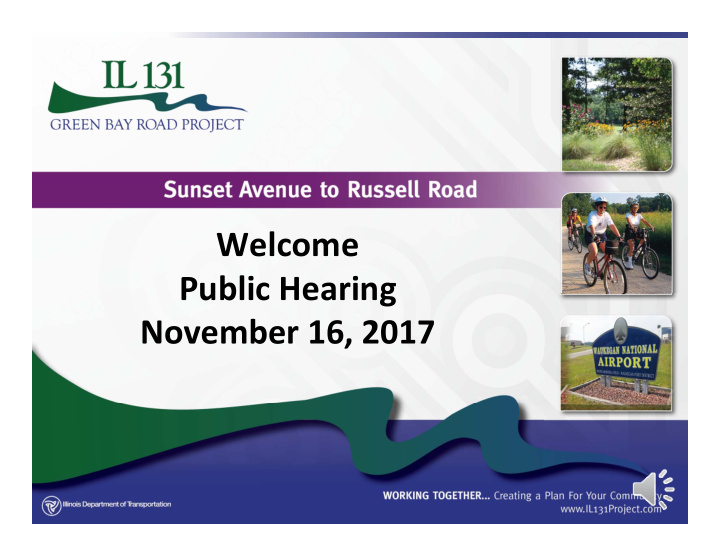 welcome public hearing november 16 2017