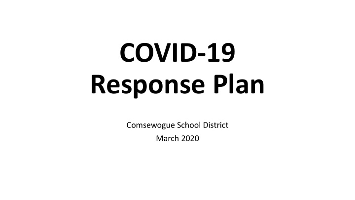 covid 19 response plan