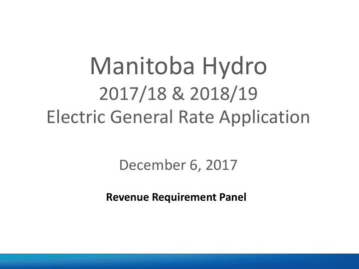 manitoba hydro