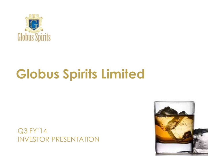 globus spirits limited