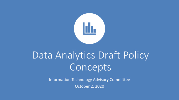 data analytics draft policy concepts