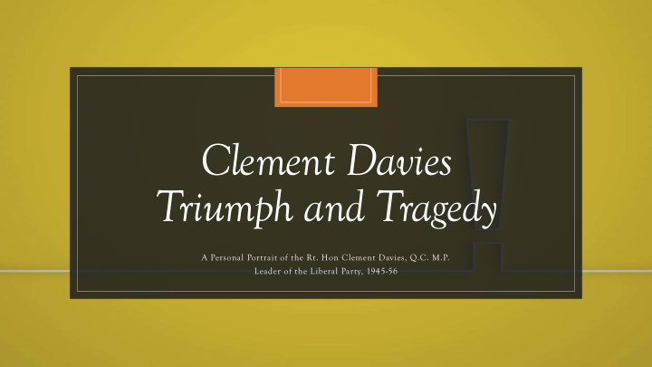 clement davies