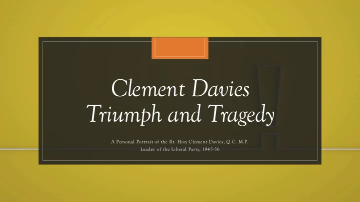 clement davies