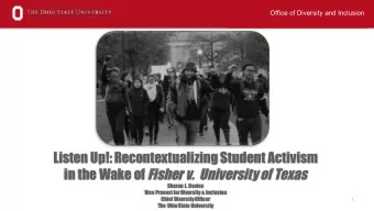 in the Wake of Fisher v.  University of Texas  Sharon L. Davies  Vice Provost for Diversity &amp;