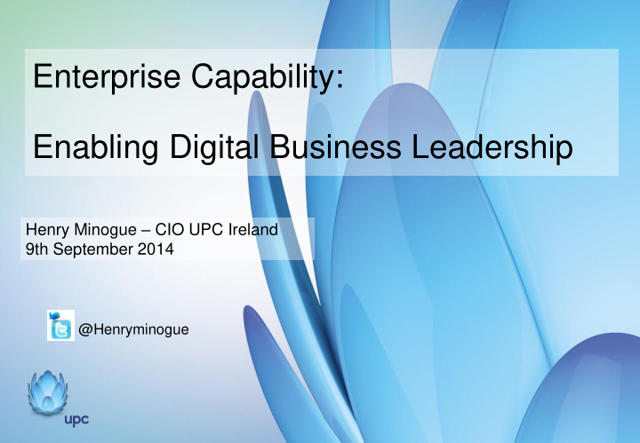 enabling digital business leadership