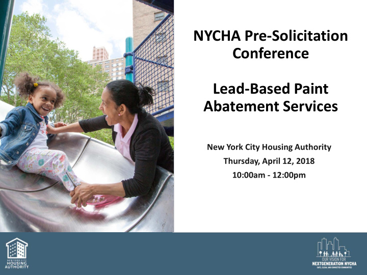 nycha pre solicitation conference lead based paint