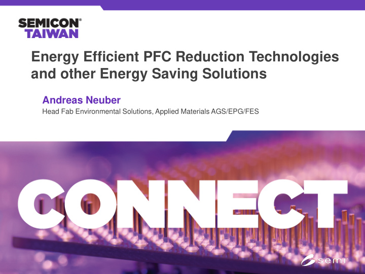 energy efficient pfc reduction technologies and other