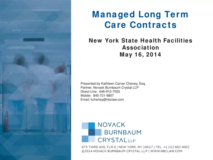 managed long term care contracts