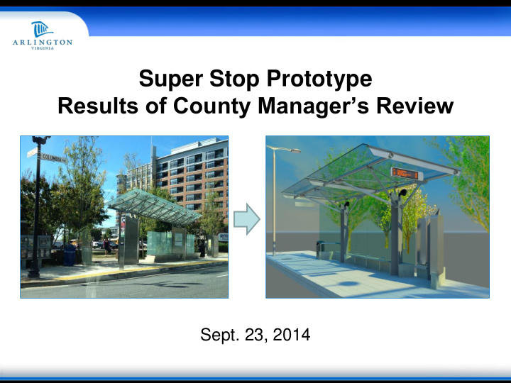 results of county manager s review
