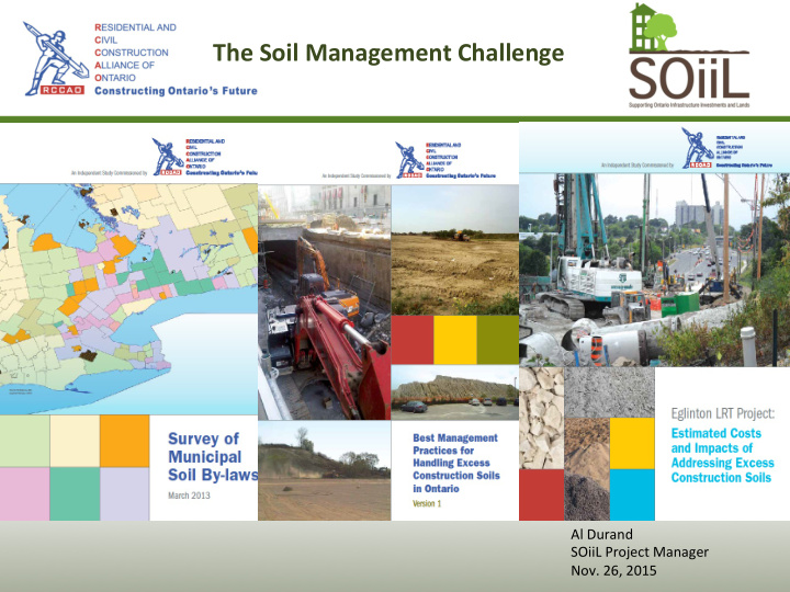 the soil management challenge