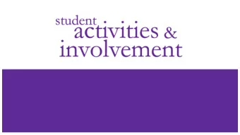 Meet Our Staff!  What We Do  Help Clubs and Orgs!  Administration: Recognition, registration,