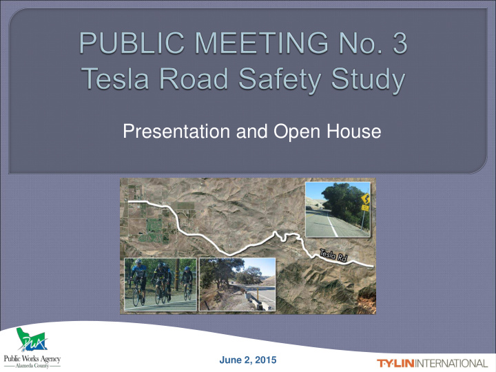 presentation and open house