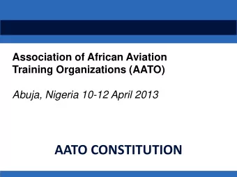 AATO CONSTITUTION  1  Article of the Constitution  Article 6  The Council  Article 1