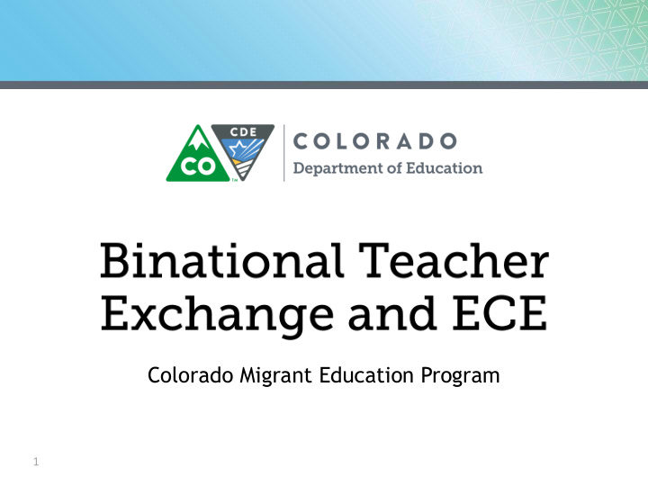 colorado migrant education program