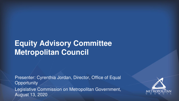 equity advisory committee