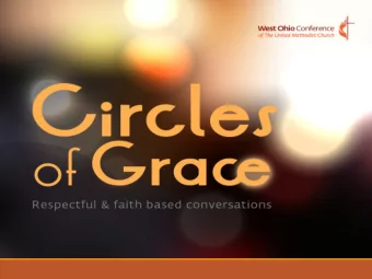 Circles of Grace  DIALOGUE ON HUMAN SEXUALITY  PRESENTATION ONE: FOUNDATIONS  Love one another. As