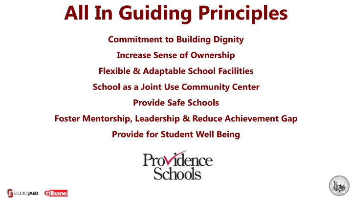 all in guiding principles