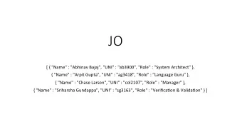 JO  [  {  &quot;Name&quot;  :  &quot;Abhinav  Bajaj&quot;,  &quot;UNI&quot;  :