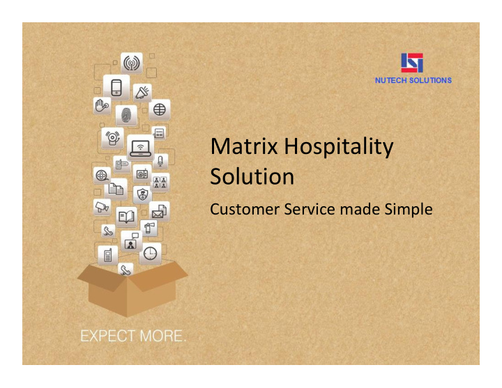 matrix hospitality solution