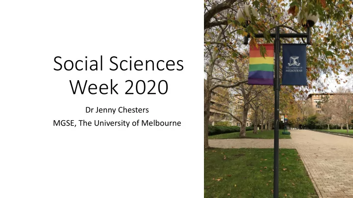 social sciences