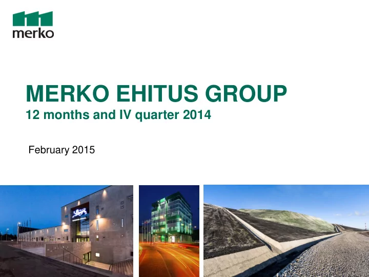 merko ehitus group