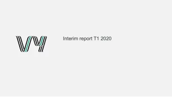 Interim report T1 2020  Vy is a Nordic transport Group  Passenger train  Rail freight  Revenue
