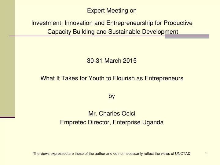 what it takes for youth to flourish as entrepreneurship