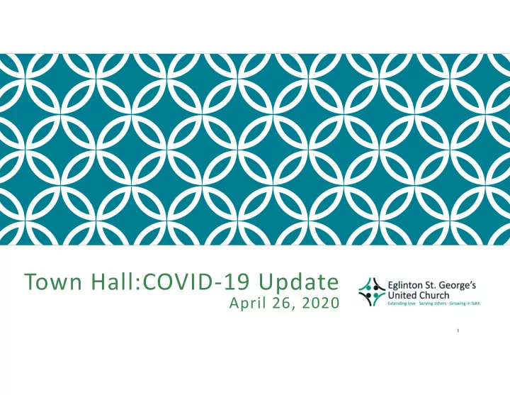 town hall covid 19 update