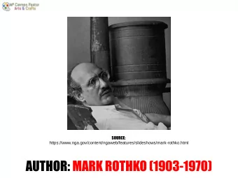 AUTHOR: MARK ROTHKO (1903-1970)  UNITED  SPAIN  RUSSIA  STATES  HE WAS FROM RUSSIA  PAINTER