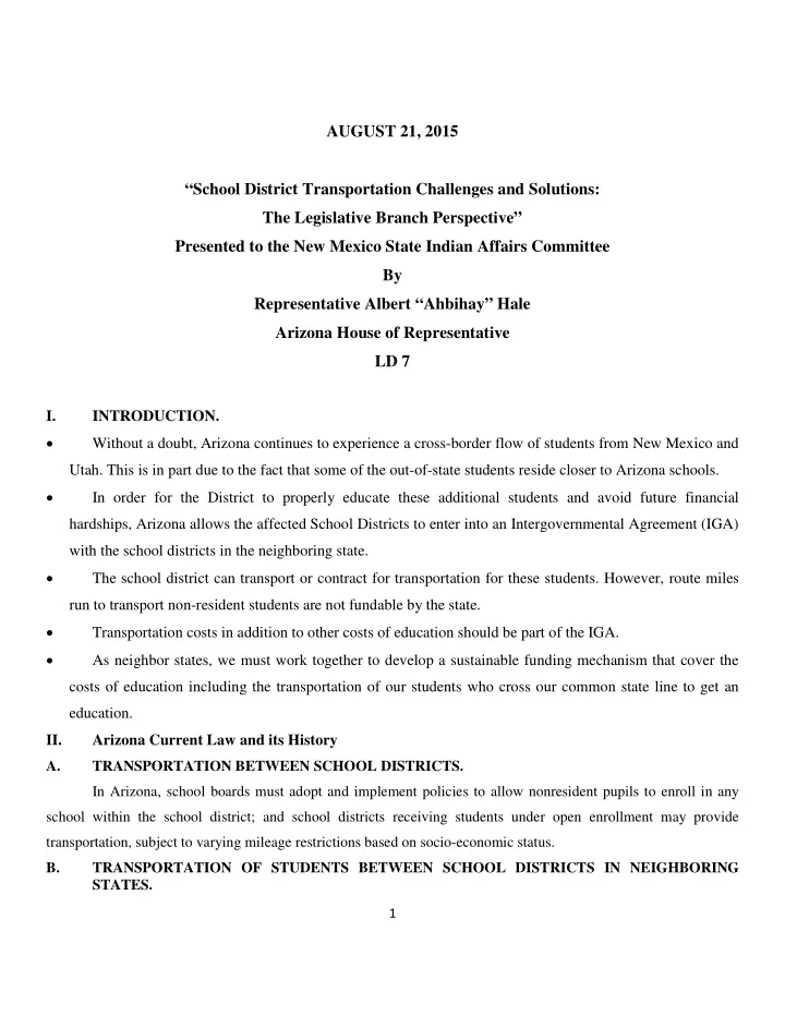 august 21 2015 school district transportation challenges