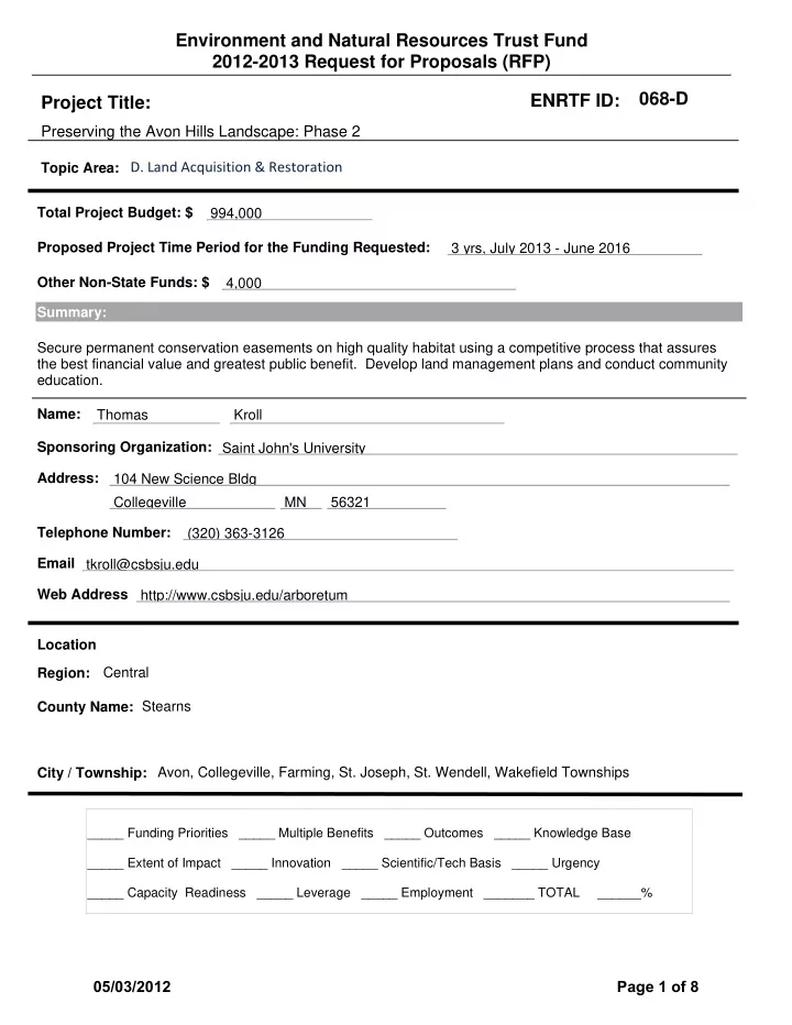 environment and natural resources trust fund 2012 2013