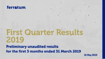 This presentation contains, or may be deemed to  identify forward-looking statements.  contain,