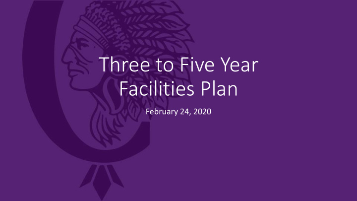 facilities plan