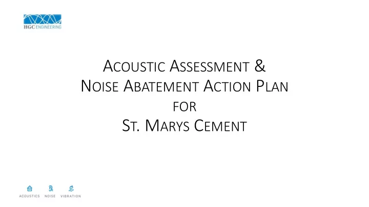 a coustic a ssessment amp