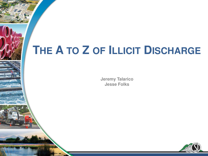t he a to z of i llicit d ischarge