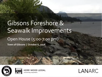 Gibsons Foreshore &amp;  Seawalk Improvements  Open House (5:00-7:00 pm)  Town of Gibsons |