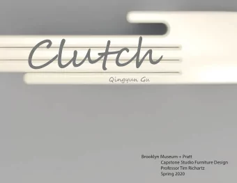 Cut  Qn G  Brooklyn Museum + Pratt  Capstone Studio Furniture Design