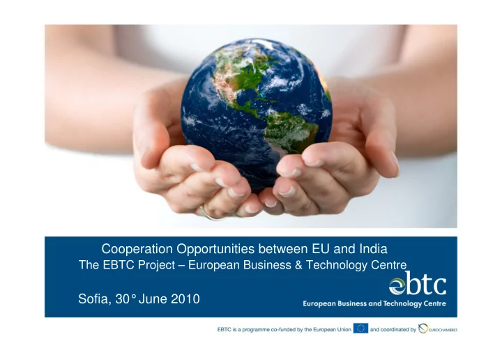 cooperation opportunities between eu and india